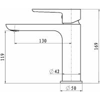 Товар: Смеситель для раковины Black&White Universe UK9901MG 9901MG Gun Metal - фото 8 Смеситель для раковины Black&White Universe UK9901MG 9901MG Gun Metal — фото 8, Смесители