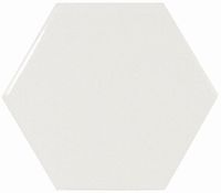 Керамическая плитка Equipe Scale Hexagon White настенная 10,7х12,4 см — фото 1, Керамическая плитка