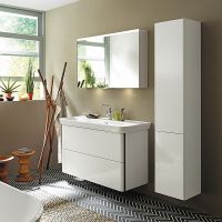 Шкаф пенал Burgbad Iveo 35 R HSIE035RF2833G0161 подвесной Белый глянцевый — фото 2, Мебель для ванной