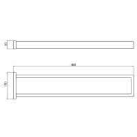 Товар: Полотенцедержатель Timo Selene 14052/03 двойной Черный матовый - фото 6 Полотенцедержатель Timo Selene 14052/03 двойной Черный матовый — фото 6, Полотенцедержатели