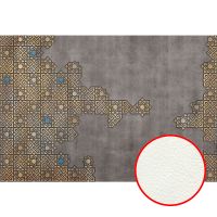 Фреска Ortograf Splendo 31733 Фактура флок FLK Флизелин (4*2,7) Серый/Золото, Орнамент/Штукатурка — фото 1, Фрески