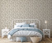 Обои Zambaiti Parati Satin Flowers IV Z66853 Винил на флизелине (0,53*10,05) Белый/Зеленый/Розовый, Цветы — фото 3, Обои для стен