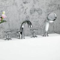 Смеситель на борт ванны Gappo G89 G1189 Хром — фото 2, Смесители на борт ванны