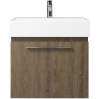 Тумба под раковину Creto Milano 60 5-1376TR подвесная Truffle — фото 1, Мебель для ванной