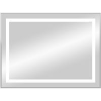 Зеркало Континент Торрес Люкс 700х500 ЗЛП1532 с подсветкой с механический выключателем — фото 1, Зеркала в ванную комнату