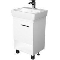 Тумба под раковину 1MarKa Tera 60 У76058 Белая глянцевая — фото 1, Тумбы под раковину