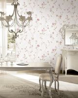 Обои Prima Italiana Colomba 80605 Винил на флизелине (1,06*10) Белый, Вензель/Цветы — фото 3, Обои для стен