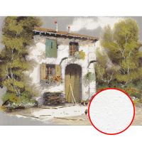 Фреска Ortograf Городской пейзаж живопись 11683 Фактура бархат FX Флизелин (3,5*2,7) Белый/Зеленый/Серый, Город/Пейзаж/Живопись — фото 1, Фрески