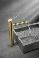 Смеситель для раковины Vincea Rim VBF-2RM2BG Брашированное золото — фото 3, Смесители