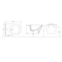 Товар: Биде Boheme Avva 974-MW подвесное Белое матовое - фото 2 Биде Boheme Avva 974-MW подвесное Белое матовое — фото 2, Биде
