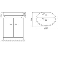 Товар: Тумба с раковиной Brevita Savoy 80 УТ000014894 подвесная Черная матовая - фото 9 Тумба с раковиной Brevita Savoy 80 УТ000014894 подвесная Черная матовая — фото 9, Мебель для ванной