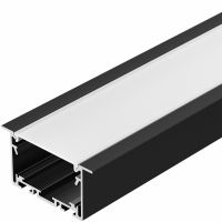 Профиль алюминиевый Arlight 033534 встраиваемый Черный — фото 1, Профили для светодиодных лент