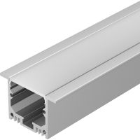 Профиль алюминиевый Arlight 020469 встраиваемый с экраном Серебристый — фото 1, Профили для светодиодных лент