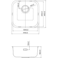 Кухонная мойка Iddis Mate 44 MAT44S0i77 Сатин — фото 4, Кухонные мойки