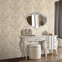 Обои Decori-Decori Gioiello 82506 Винил на флизелине (1,06*10,05) Бежевый, Дамаск — фото 3, Обои для стен