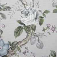 Обои Andrea Rossi Cavolli 54421-4 Винил на флизелине (1,06*10,05) Серый/Голубой/Зеленый, Цветы — фото 1, Обои для стен