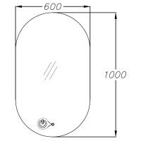 Зеркало Opadiris Ибица 60 00-00006614 с подсветкой с сенсорным выключателем — фото 7, Мебель для ванной