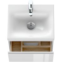 Тумба под раковину Cersanit Moduo 50 64139 подвесная Белая — фото 6, Мебель для ванной