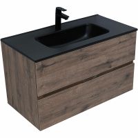 Товар: Тумба под раковину Aquanet Алвита New 90 334187 подвесная Дуб веллингтон табак - фото 4 Тумба под раковину Aquanet Алвита New 90 334187 подвесная Дуб веллингтон табак — фото 4, Тумбы под раковину