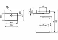 Товар: Раковина Ideal Standard Strada 50 K077701 Euro White - фото 8 Раковина Ideal Standard Strada 50 K077701 Euro White — фото 8, Раковины накладные