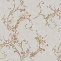 Обои Bernardo Bartalucci Renzo 84164-2 Винил на флизелине (1,06*10,05) Серый, Вензель — фото 1, Обои для стен