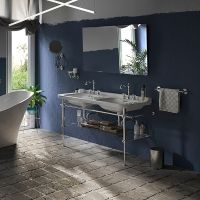 Товар: Раковина Kerasan Waldorf 150 4143K1bi/cr*3 двойная Белая - фото 5 Раковина Kerasan Waldorf 150 4143K1bi/cr*3 двойная Белая — фото 5, Раковины