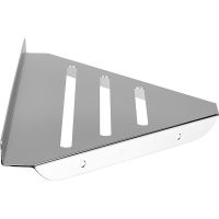 Металлическая полка Swedbe Attribut 9802 угловая Хром — фото 2, Полки для ванной и душа