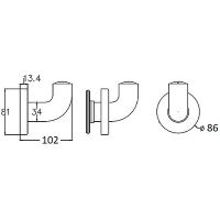 Товар: Крючок Nofer 15071.NBA Белый - фото 2 Крючок Nofer 15071.NBA Белый — фото 2, Крючки для полотенец