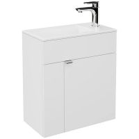 Тумба под раковину Kerama Marazzi Lato 50 LAT.50.1\WHT подвесная Белая глянцевая — фото 1, Тумбы под раковину