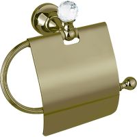 Держатель туалетной бумаги Cezares Olimp-TRH-02-Sw с крышкой Бронза — фото 1, Держатели туалетной бумаги