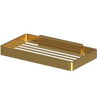 Мыльница Whitecross Cubo gold brushed CU2424GLB Брашированное золото — фото 1, Мыльницы