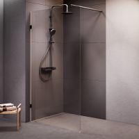 Товар: Душевая перегородка AM.PM X-Joy 110 W94WI-110-F1-BTE профиль Черный стекло прозрачное - фото 7 Душевая перегородка AM.PM X-Joy 110 W94WI-110-F1-BTE профиль Черный стекло прозрачное — фото 7, Душевые перегородки