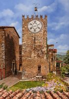 Фреска Ortograf Городской пейзаж живопись 11854 Фактура бархат FX Флизелин (1,9*2,7) Коричневый/Голубой, Город/Живопись — фото 2, Фрески