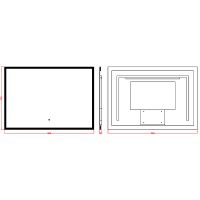 Товар: Зеркало Boheme Modern 100x70 544-100 с подсветкой с сенсорным выключателем - фото 2 Зеркало Boheme Modern 100x70 544-100 с подсветкой с сенсорным выключателем — фото 2, Мебель для ванной