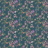 Обои Marburg Flora 47454 Винил на флизелине (0,53*10,05) Синий/Розовый/Зеленый, Листья/Цветы — фото 1, Обои для стен