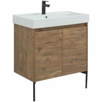 Тумба с раковиной Aquanet Nova Lite 75 302528 подвесная Дуб рустикальный — фото 9, Тумбы с раковиной