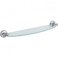 Стеклянная полка Fixsen Adele FX-55003 Хром — фото 1, Полки для ванной и душа