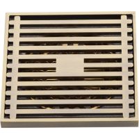 Душевой трап Gappo G81004-4 с решеткой Бронза — фото 1, Трапы для душа