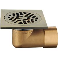 Душевой трап Gappo G81006-4 с решеткой Бронза — фото 1, Трапы для душа