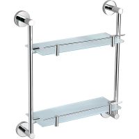 Стеклянная полка Rav Slezak Colorado COA0802 Хром — фото 1, Полки для ванной и душа