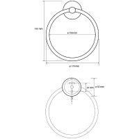 Товар: Кольцо для полотенец Bemeta Dark 104104060 Черное - фото 3 Кольцо для полотенец Bemeta Dark 104104060 Черное — фото 3, Полотенцедержатели