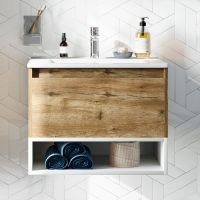 Товар: Тумба с раковиной STWORKI Карлстад 60 подвесная Дуб рустикальный Белая арт-440544 - фото 2 Тумба с раковиной STWORKI Карлстад 60 подвесная Дуб рустикальный Белая арт-440544 — фото 2, Тумбы с раковиной