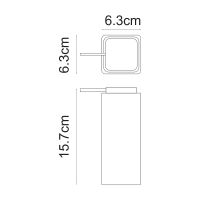 Дозатор для жидкого мыла WasserKRAFT Ems K-16991 Белый — фото 2, Дозаторы