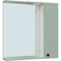 Зеркало со шкафом Runo Римини 75 00-00001279 с подсветкой Мята — фото 1, Зеркальные шкафы в ванную