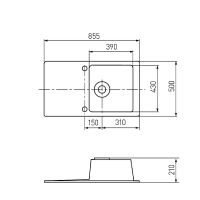 Товар: Кухонная мойка Aquaton Верона 86 1A710032VR260 Латте - фото 4 Кухонная мойка Aquaton Верона 86 1A710032VR260 Латте — фото 4, Кухонные мойки