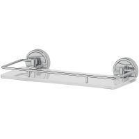 Стеклянная полка FBS Luxia LUX 013 Хром — фото 1, Полки для ванной и душа