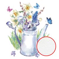 Фреска Ortograf Цветы 33026 Фактура бархат FX Флизелин (2,7*2,7) Белый/Разноцветный, Цветы/Живопись — фото 1, Фрески