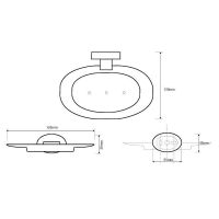 Товар: Мыльница Bemeta Oval 118408041 Хром - фото 2 Мыльница Bemeta Oval 118408041 Хром — фото 2, Мыльницы