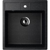 Кухонная мойка Ulgran Classic U-406-308 Черная — фото 1, Кухонные мойки