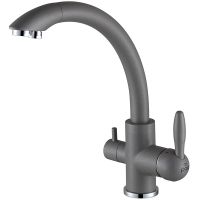 Смеситель для кухни Paulmark Essen Es213001-402 Серый металлик — фото 1, Смесители для кухни